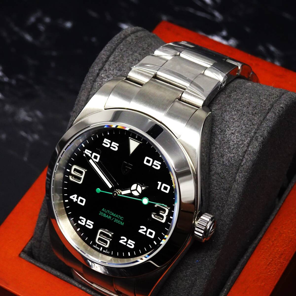 送料無料・新品〓 PAGANI DESIGN・パガーニデザイン・エアキンオマージュウォッチ腕時計 機械式NH35Ａ・ PD-1692・SUS316Lフルステンレス製の画像7