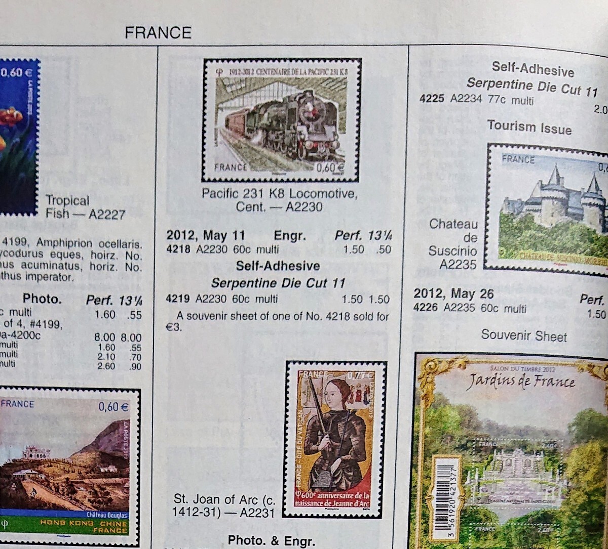  Scott catalog China France other 
