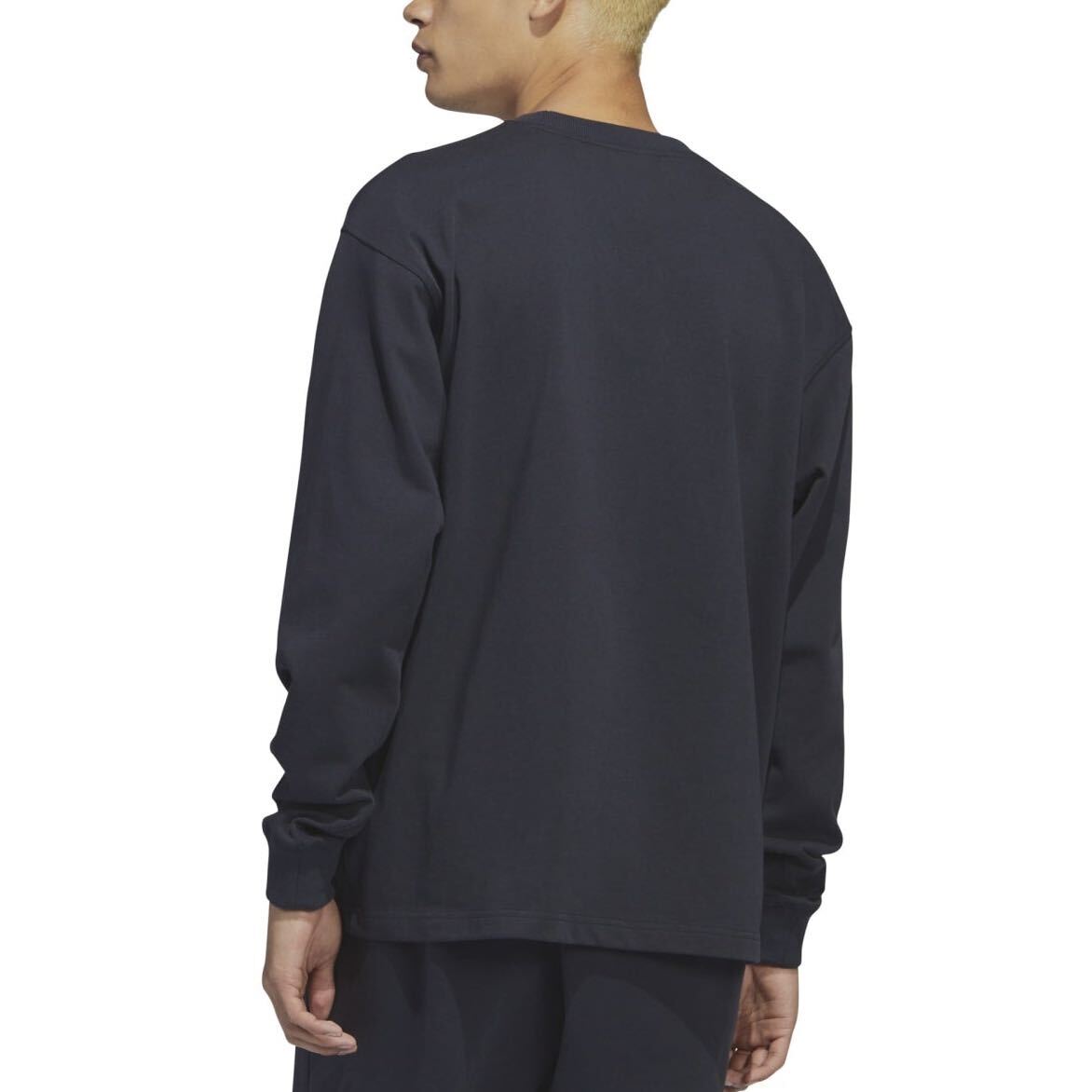  новый товар не использовался fareruadidas футболка с длинным рукавом [XL]Humanracehyu- man гонки long T темно-синий PW Adidas 3437 Pharrell длинный рукав 