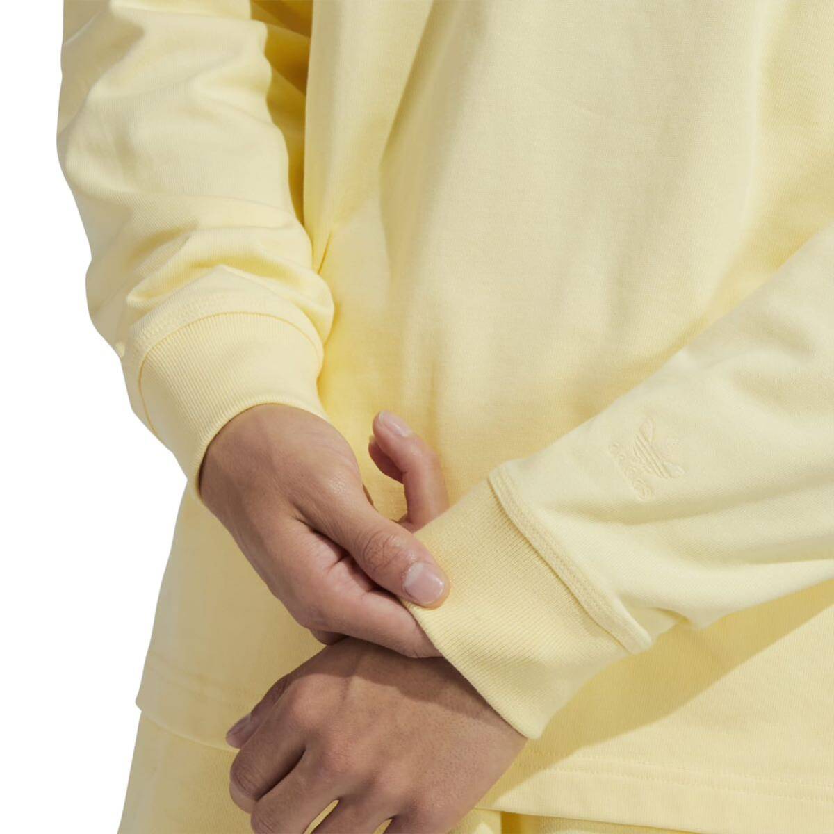  новый товар не использовался fareruadidas футболка с длинным рукавом [XL]Humanracehyu- man гонки long T PW Adidas желтый цвет 3439 Pharrell длинный рукав 