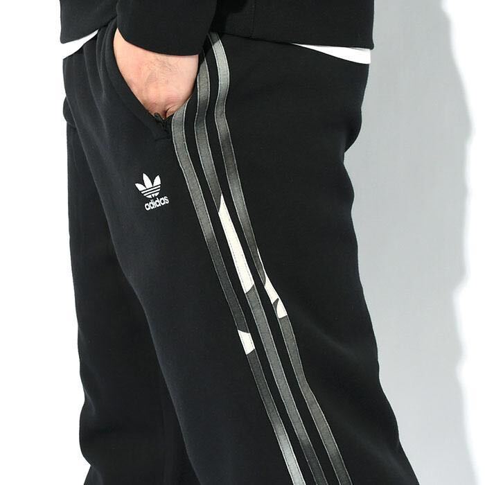 新品 adidas originals 【XL】セットアップ 定価2.1万 スウェット ジャージ アディダス カジュアル スポーツ 運動 上下 黒 3529 ズボンの画像9