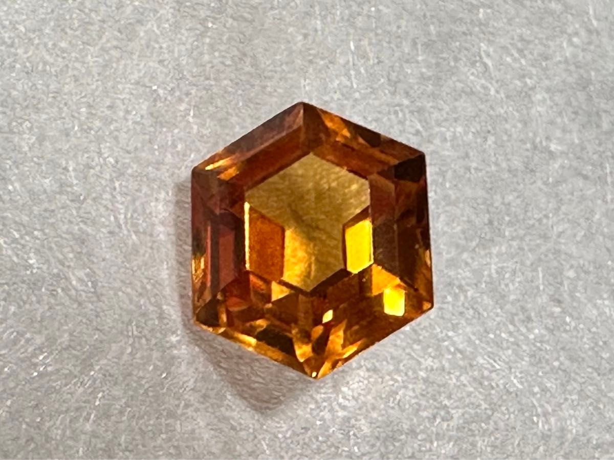 シトリン ルース 六角形 宝石ルース ピアス 天然石 ジュエリー シトリン ルース 六角形 宝石ルース ピアス 天然石 ジュエリー