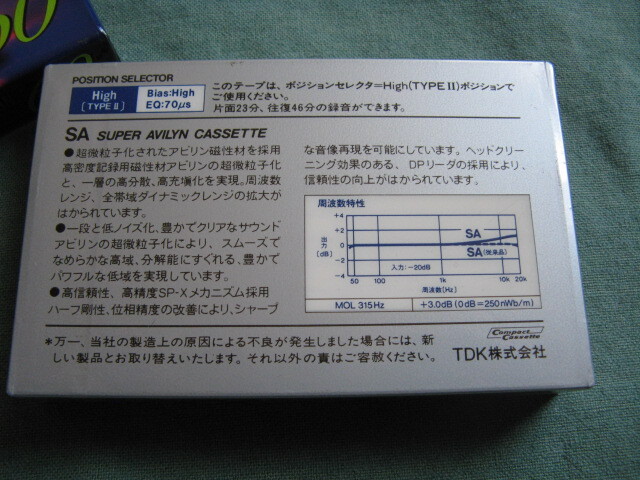 TDK カセットテープ SA 46 60 計2本 未開封品_画像6