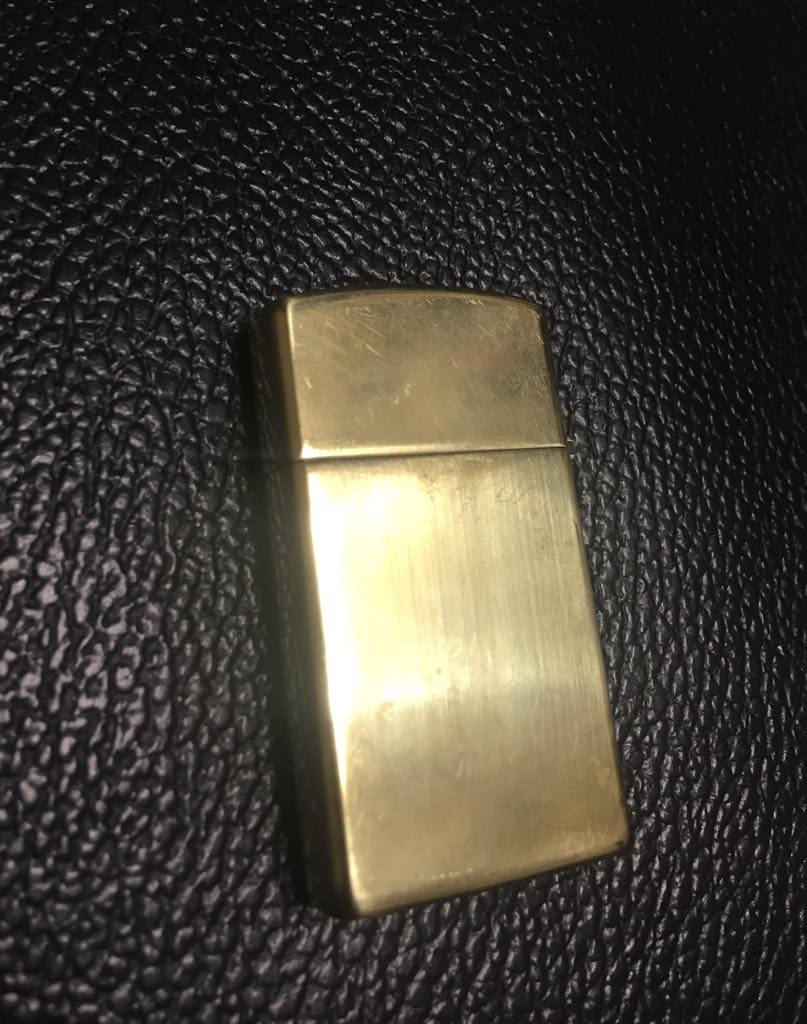 ★★★★★ ZIPPO SLIM HAWAII - UNIVERSITY ★ZIPPO SOLID BRASS★希少・ヴィンテージ★ZIPPO ジッポー★ D- XII-1996年製造 _画像5