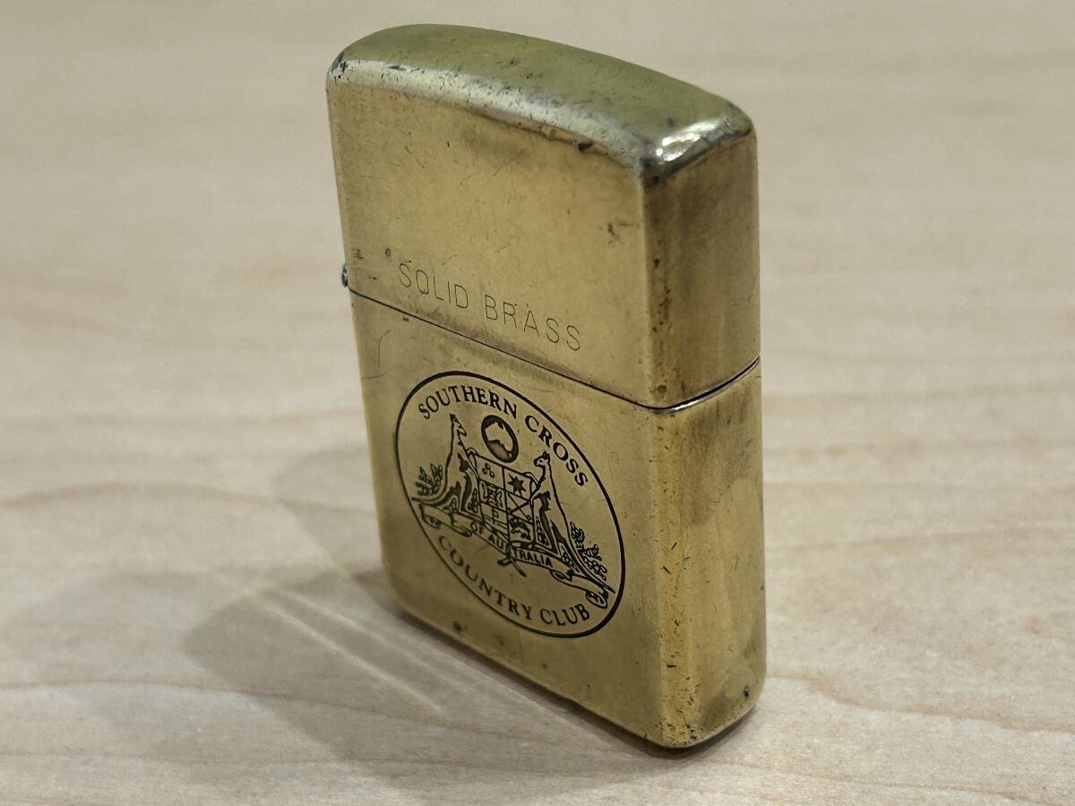 【23324】ZIPPO ジッポ SOLID BRASS SOUTHERN CROSS COUNTRY CLUB ソリッドブラスの画像4