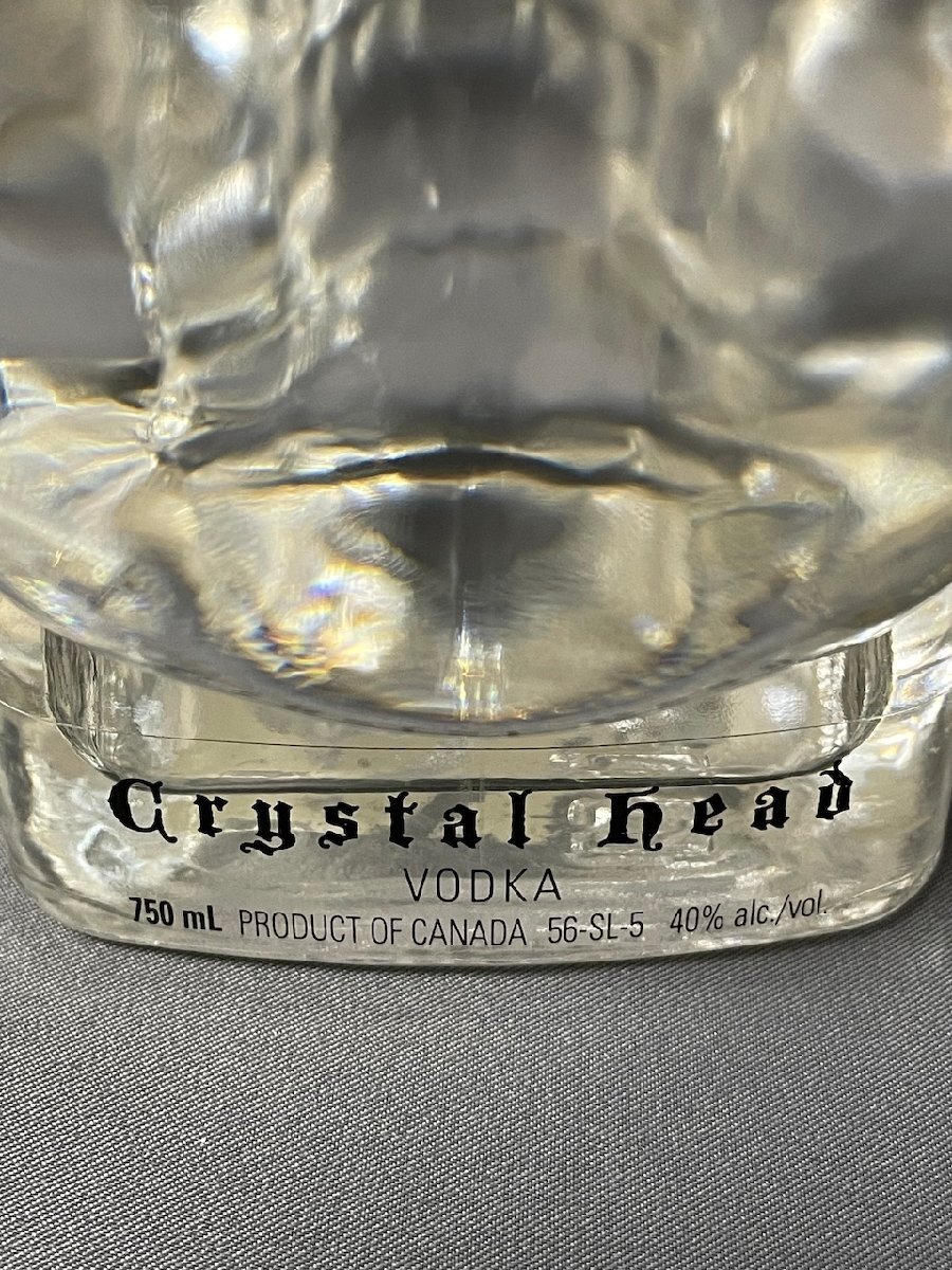 未開封 古酒 クリスタルヘッド ウォッカ / Crystal head VODKA 750ml 40% スピリッツ / The Skull Vodkaの画像9