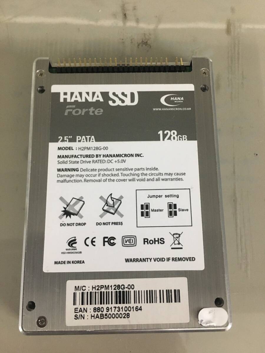 2.5インチSSD　IDE　　128GB　　H2PM128G-00　正常_画像1