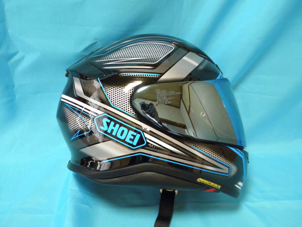 SHOEI Z-7 DOMINANCE ショウエイ Z-7 ドミナンス Lサイズ 59cm ブルー/ブラック シールド・メロースモークミラーブルー 美品の画像5