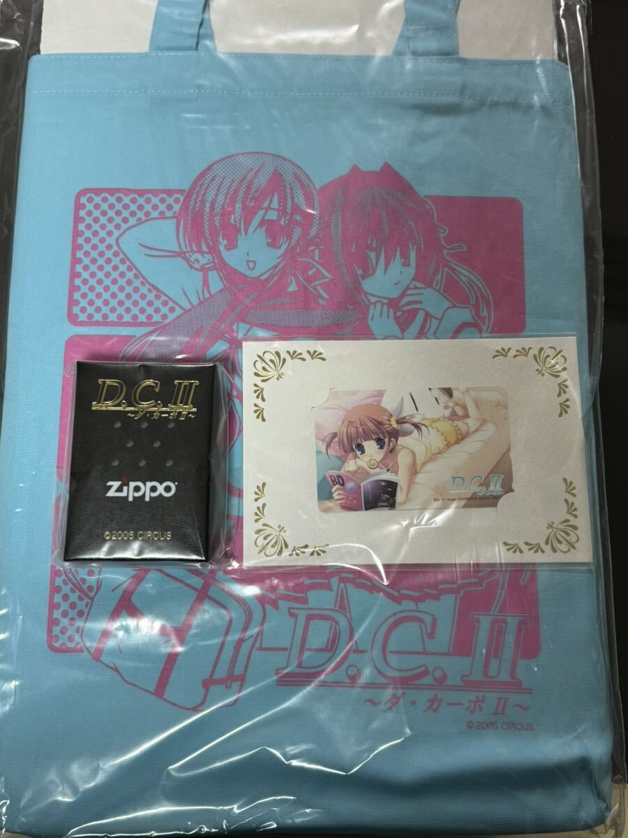 zippo D.C. Ⅱ ダ・カーポ Ⅱ Sakura Yoshino アニメ 限定品 芳乃さくら 2008年製 CIRCUS 銀仕上げ 両面デザイン 特殊加工品 