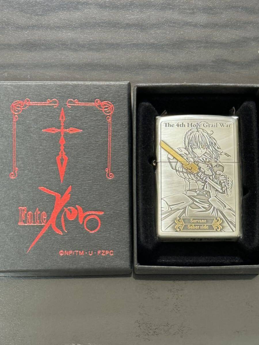 zippo Fate/Zero The 4th Holy Grail War 第四次聖杯戦争 両面デザイン 2012年製 サーヴァント セイバー リリィ フェイト 専用ケースの画像1
