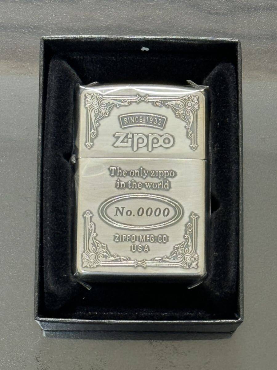 zippo Silver vintage 希少ナンバー NO.0000 限定品 銀燻し加工