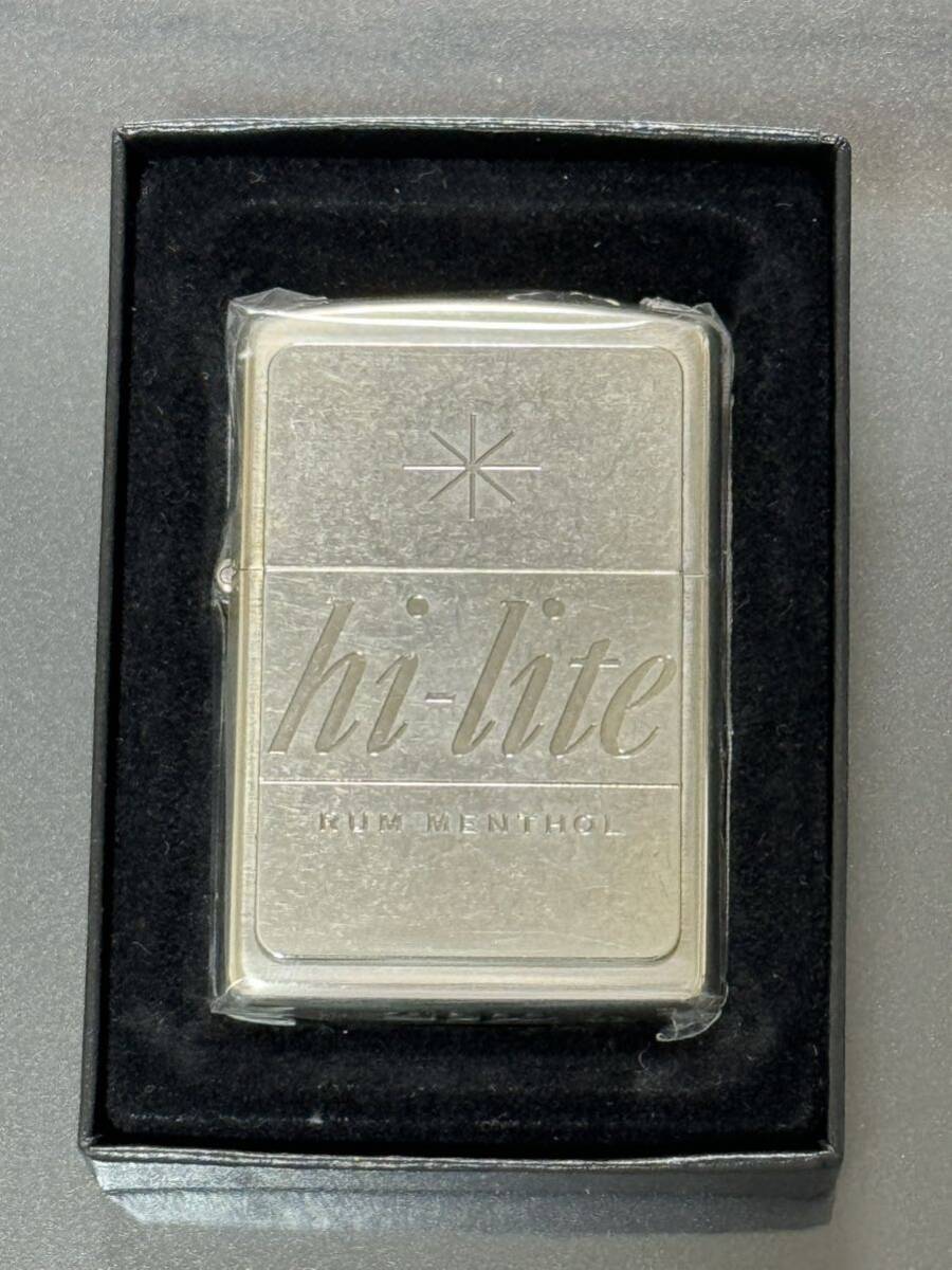 zippo hi-lite RUM MENTHOL ハイライト ラム メンソール 2003年製 限定品 HI-LITE SILVER METAL シルバーメタル デットストック 