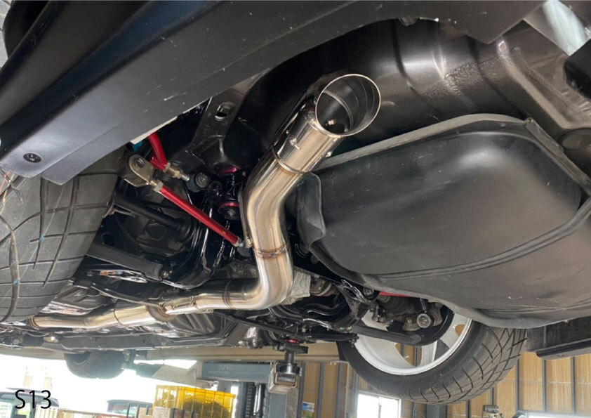 GP SPORTS EXAS Racing Exhaust S14 S15 サブ付き！ マフラー シルビア GPスポーツ レーシングエキゾースト 競技用の画像3