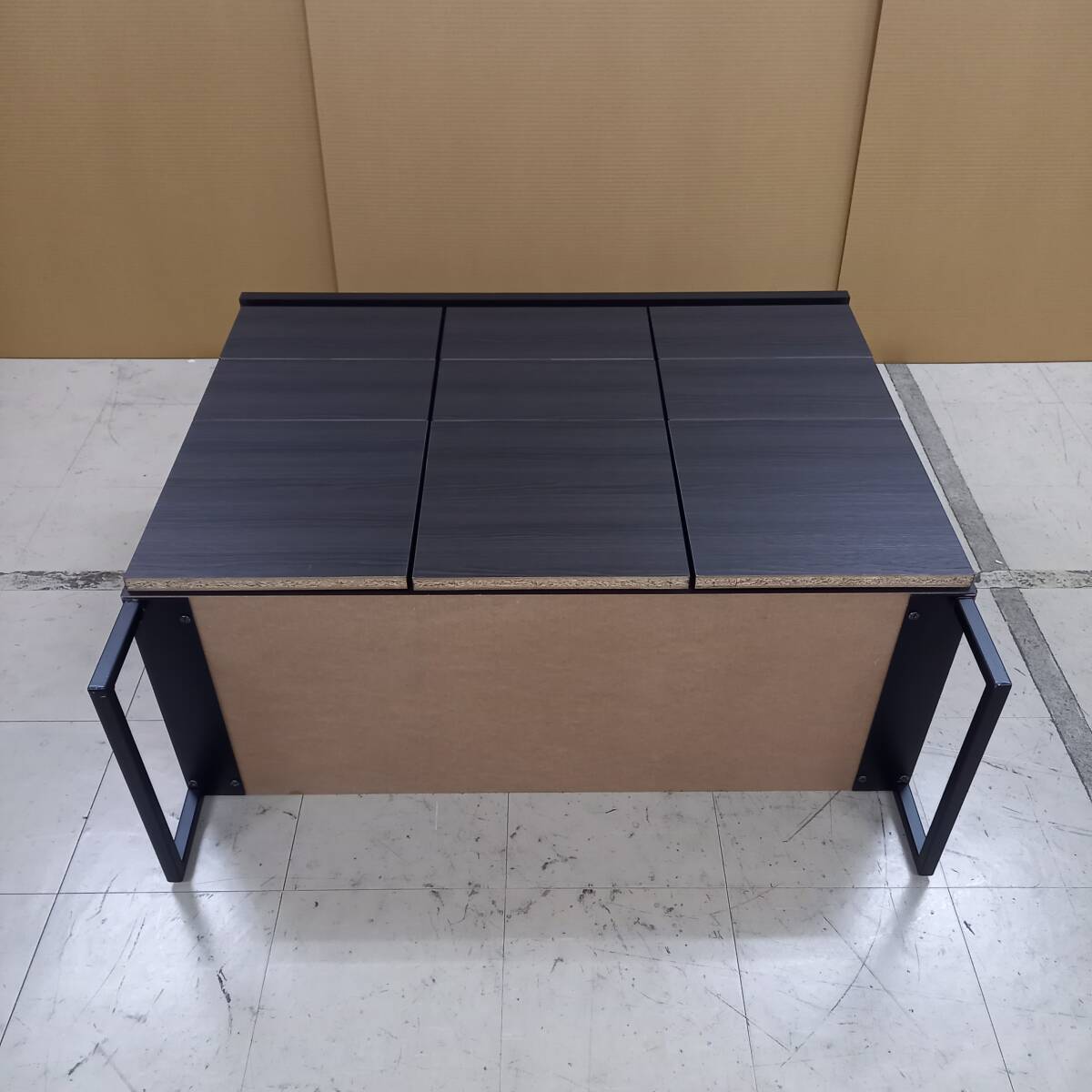  unused with translation square cabinet drawer type width 106cm display living black black wooden Lux k air shelves 