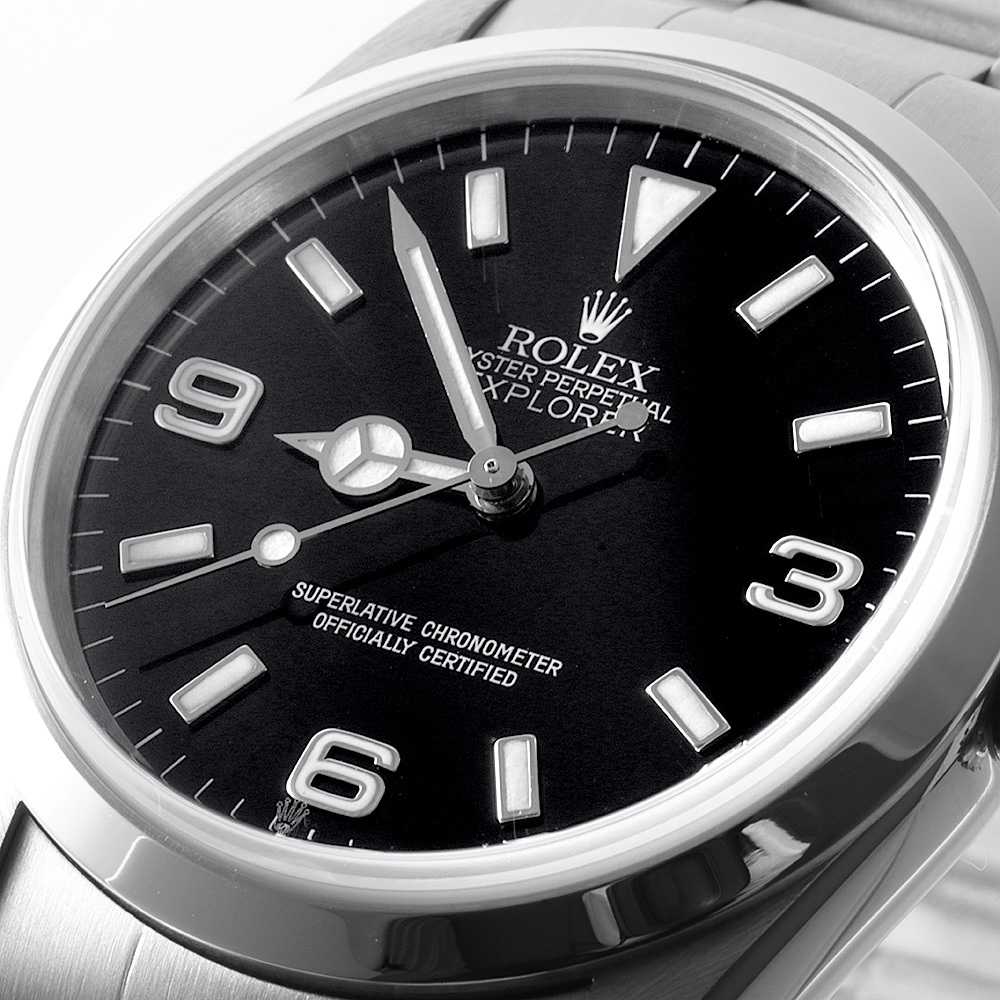ロレックス エクスプローラーI 14270 ブラック A番 中古 メンズ 腕時計　_画像6