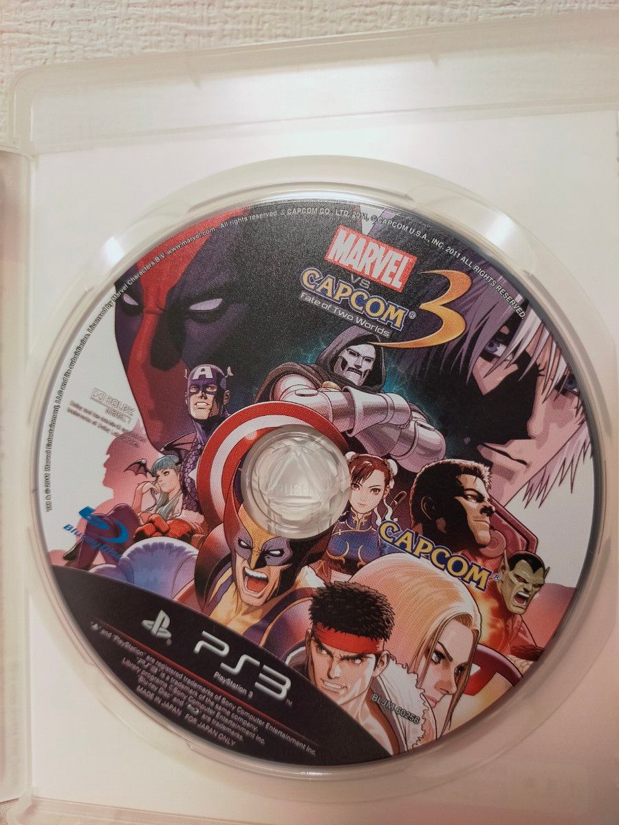 PS3　マーヴルVS カプコン3　フェイトオブトゥーワールド MARVEL VS CAPCOM3 説明書・チラシ付属