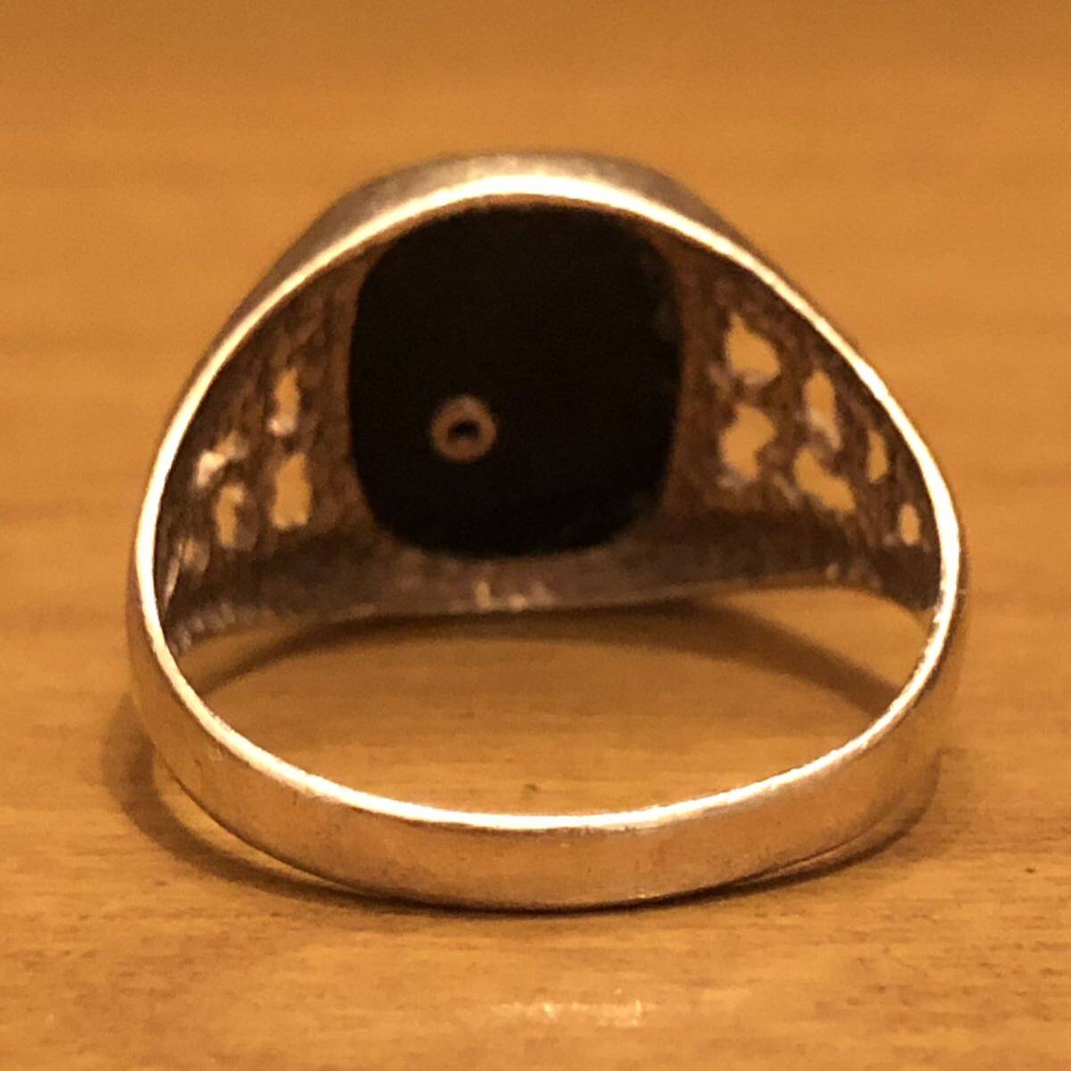  origin joke material antique Vintage PLAYBOY Play Boy Hermes Supreme Tiffany Gold gold onyx sig net ring ring 