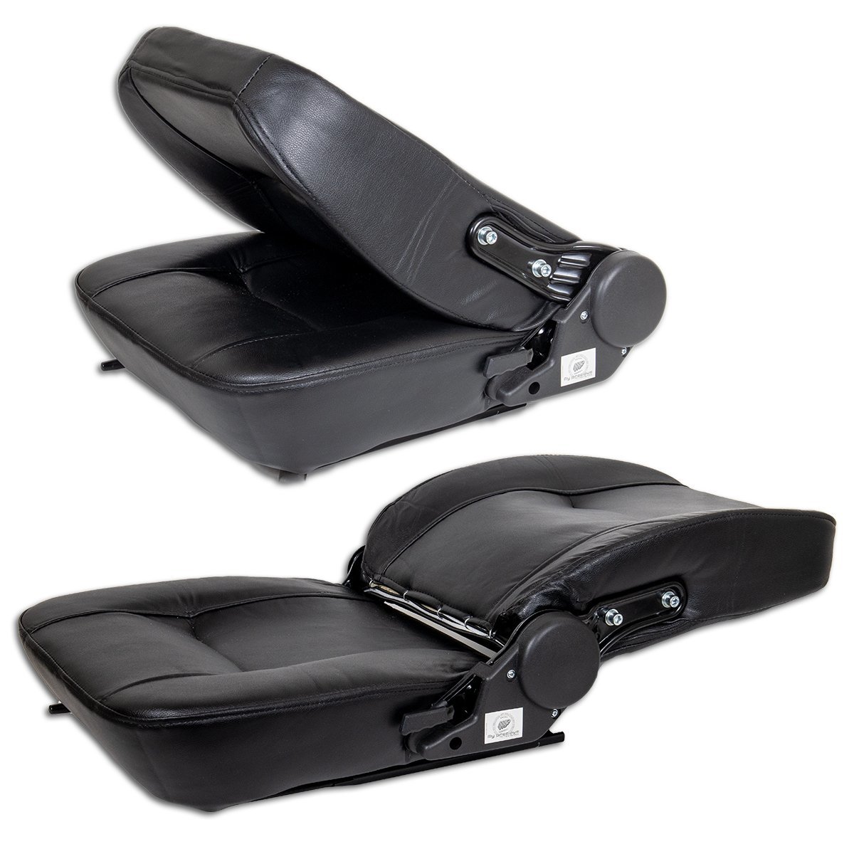 シートD 多目的 シート 防水 汎用 リクライニング機能付　 交換用 座席 椅子 スライダー付　フォーク リフト トラック ユンボ_画像4