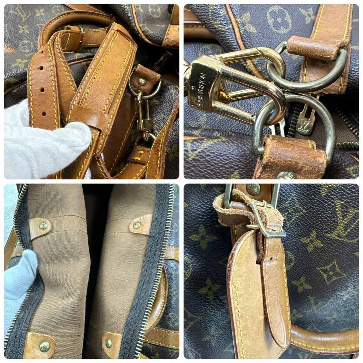 LOUIS VUITTON  ルイヴィトン  モノグラム M41414  キーポルバンドリエール55  ボストンバッグの画像8