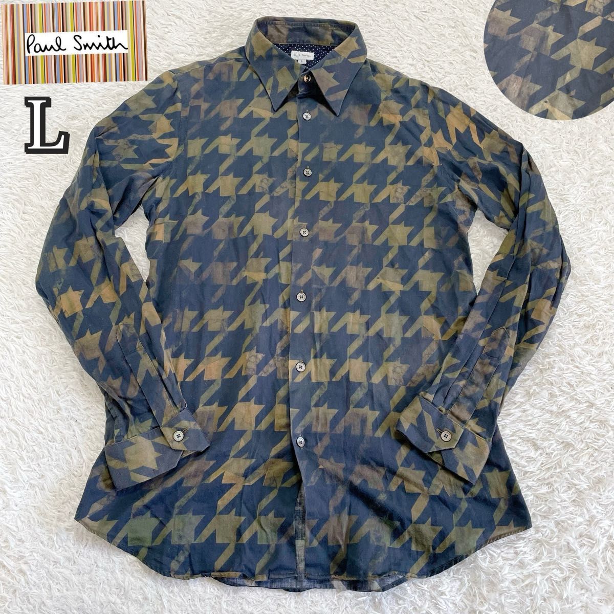 激レア 希少 PAUL SMITH ポールスミス 総柄シャツ 長袖シャツ 激レア 希少 PAUL SMITH ポールスミス 総柄シャツ 長袖シャツ
