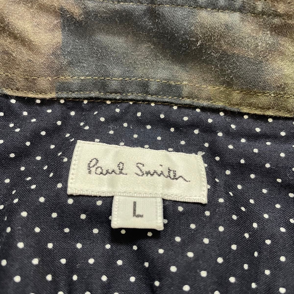 激レア★希少 PAUL SMITH★ポールスミス 総柄シャツ 長袖シャツ 千鳥柄