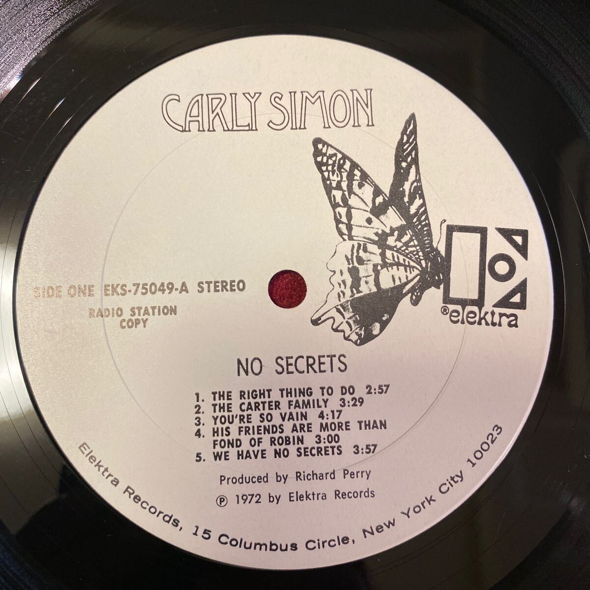 USオリジナルLP 米プロモ盤 カーリー・サイモン Carly Simon No Secrets_画像6