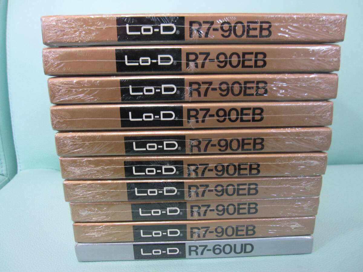 日立 Lo-D ローディ オープンリールテープ 10本 / R7-90EB 9本 R7-60UD 1本 全て未開封未使用品の画像2