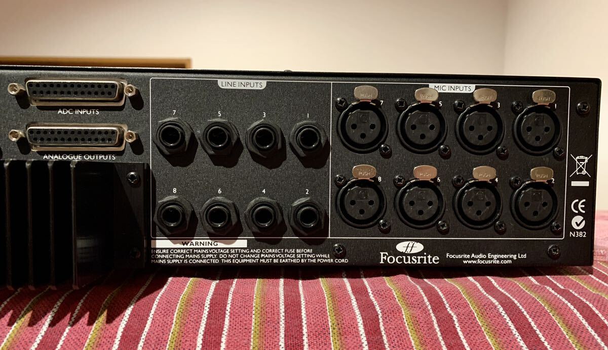 FOCUSRITE ISA 828 (MK 1 初期型) 8ch マイクプリアンプ 完動品、美品　Rupert Neve オールアクセス時代の逸品