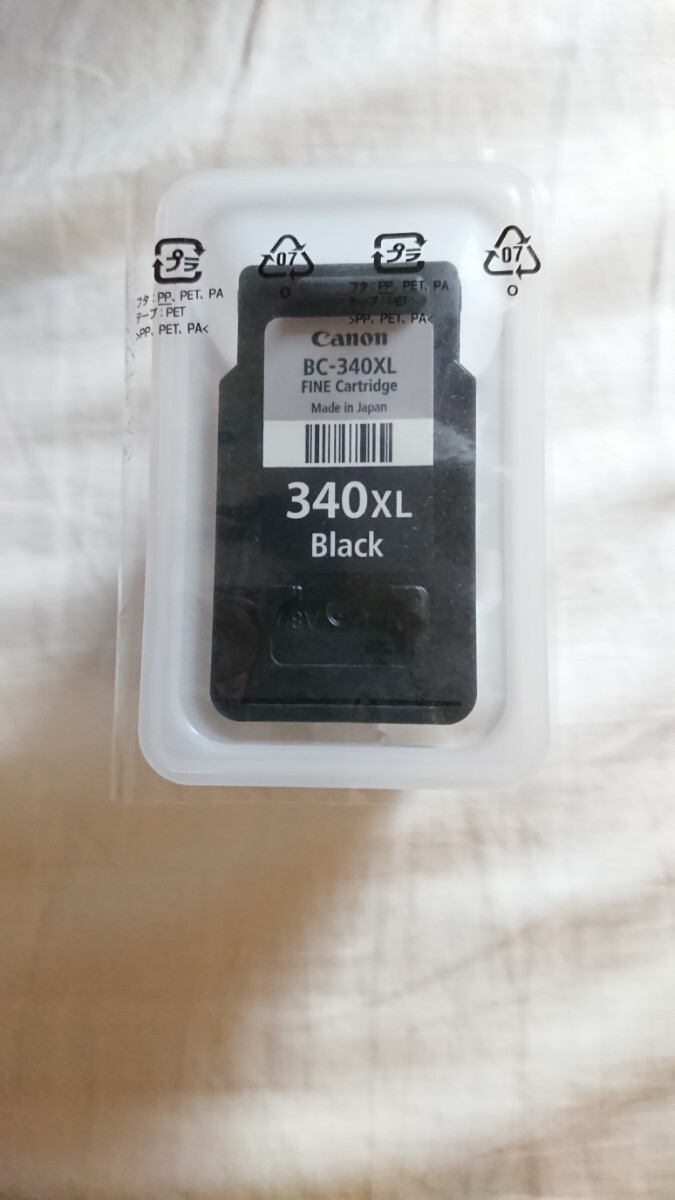 340XLキャノン 純正インクカートリッジ ３４０XL ブラック大容量タイプ 未使用品 Canon BC-340XLの画像1