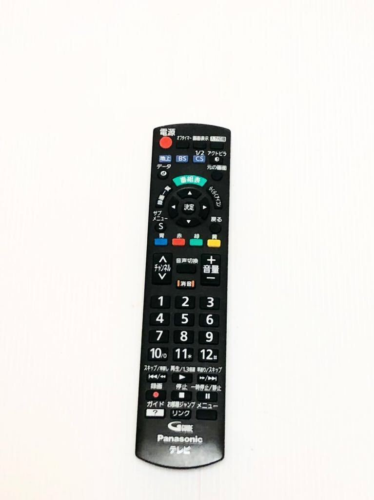 D 送料無料 パナソニック (TH-19E300 TH-24E300 TH32F350 TH-32F300 TH-32E300 等) テレビリモコン N2QAYB001017 動作品の画像1