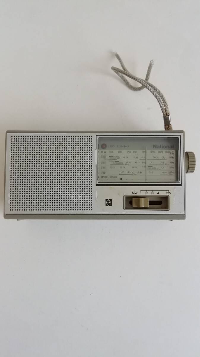 240408 National National MW/SW античный compact радио R-299 сделано в Японии рабочее состояние подтверждено . с дефектом 