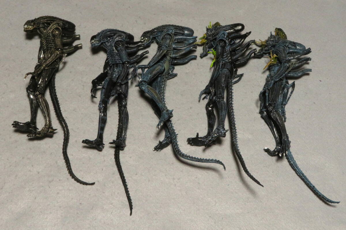 NECA ALIEN エイリアンウォーリアー 青色系 5体まとめての画像1