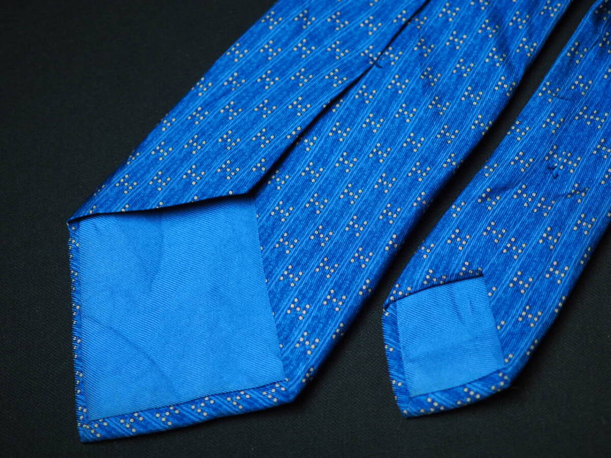  【HERMES エルメス】A2931 ブルー系 FRANCE フランス製 SILK ブランド USED オールド 古着 良品_画像6