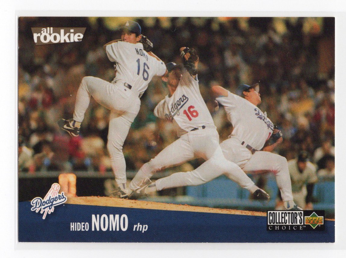 レア！【野茂英雄 ／ Hideo Nomo】1996 Upper Deck Collector's Choice #180 ★ Los Angeles Dodgers ドジャース ★ RC ルーキーカードの画像1