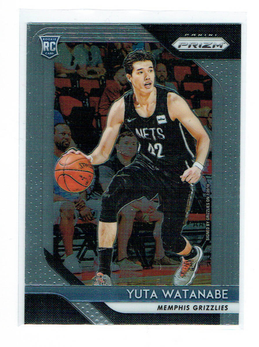 【渡邊雄太 ／ Yuta Watanabe】2018 Panini Prizm #146 ★ Memphis Grizzlies メンフィス・グリズリーズ ★ RC ルーキーカード_画像1