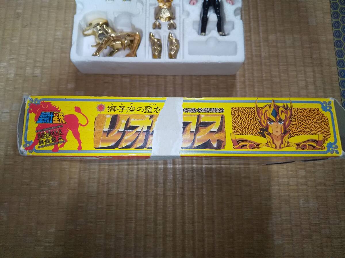  Bandai Saint Seiya ... плащаница большой серия Leo Cross I o задний Junk лев сиденье желтый золотой ... редкий подлинная вещь сделано в Японии 