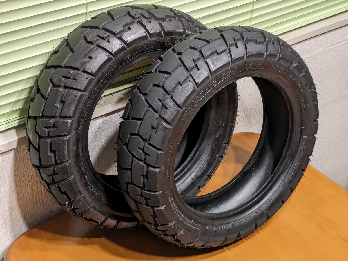 ホンダ モンキー125 中古タイヤ 前後セット 120/80-12 130/80-12 Vee Rubber の画像1