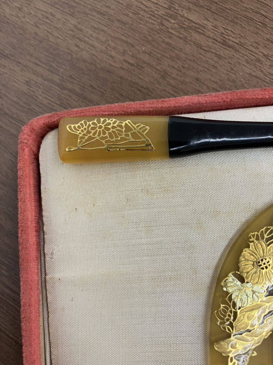  аксессуары для кимоно панцирь черепахи декоративная шпилька украшение для волос Vintage панцирь черепахи с коробкой 