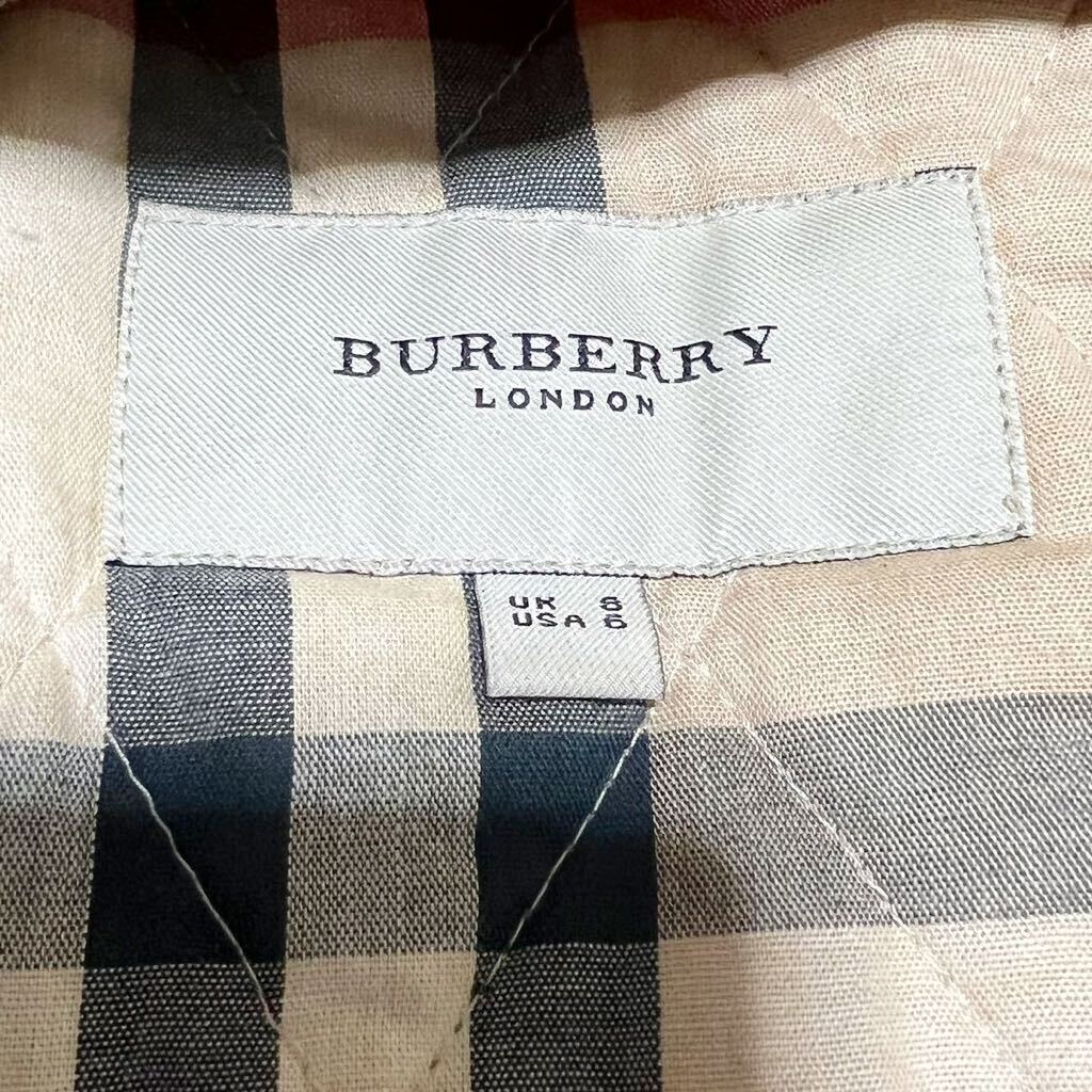 【高級】BURBERRY バーバリーロンドン キルティングジャケット アウター ベージュ 中綿 ノバチェック デザイン◎ イングランド製 希少_画像8