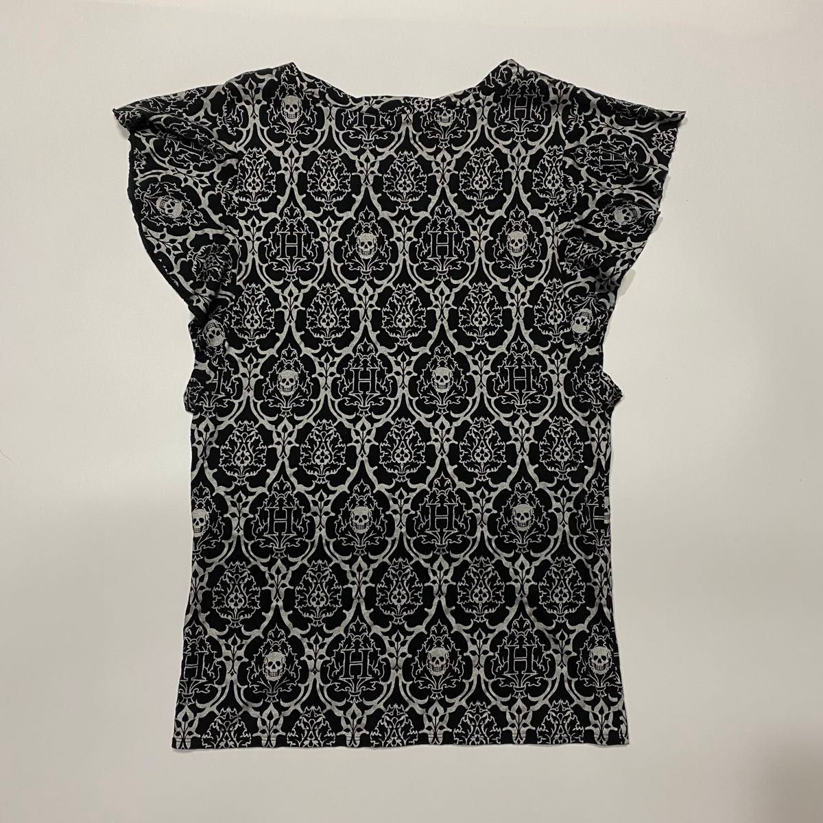 ヒステリックグラマー カットソー スカル Tシャツ 総柄 半袖 フリーサイズ