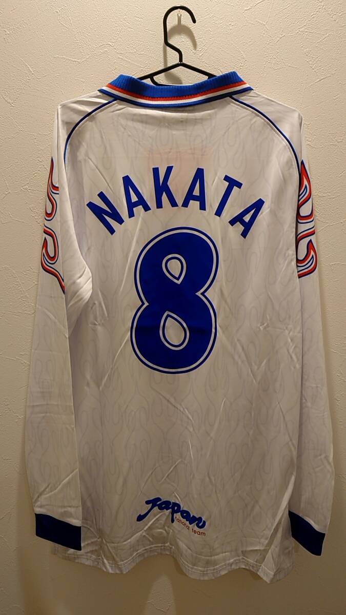 1998 日本代表　アウェイ　長袖　No.8 NAKATA_画像1