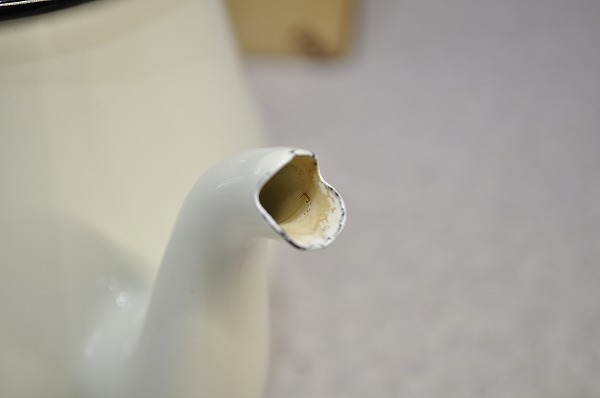 Showa Retro # декоративный элемент la одежда сигнал low pot молоко pot белый белый TP-6 DECORA WARE высота примерно 16cm