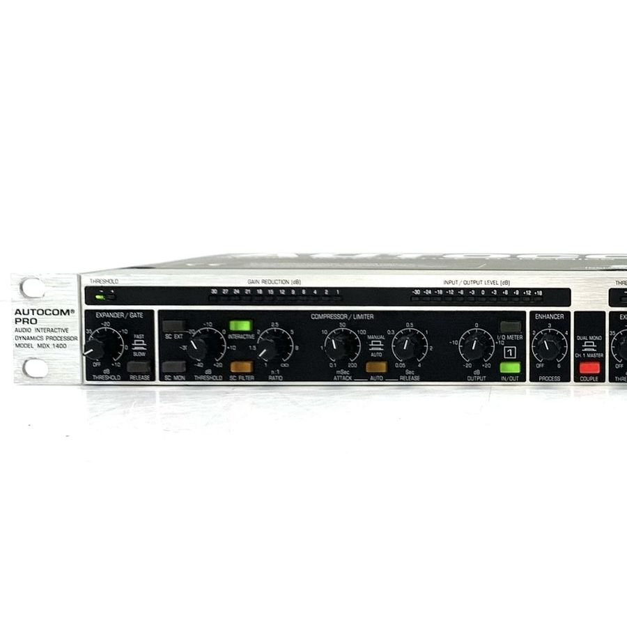 BEHRINGER MDX 1400 ベリンガー ダイナミックレンジプロセッサー 入出力OK ※電源コードなし 動作/状態説明あり★現状品【福岡】_画像2