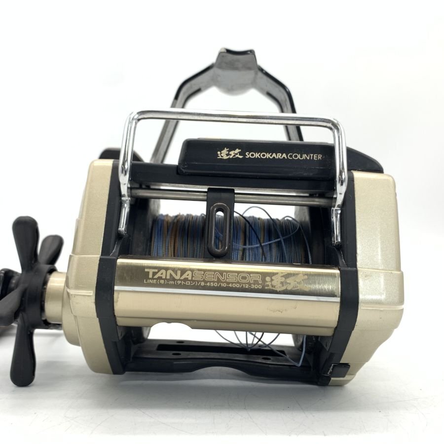 DAIWA TANASENSOR SS-70 速攻 右巻き ダイワ カウンター付リール 船用リール スピニング用 動作/状態説明あり＊現状品【福岡】_画像4