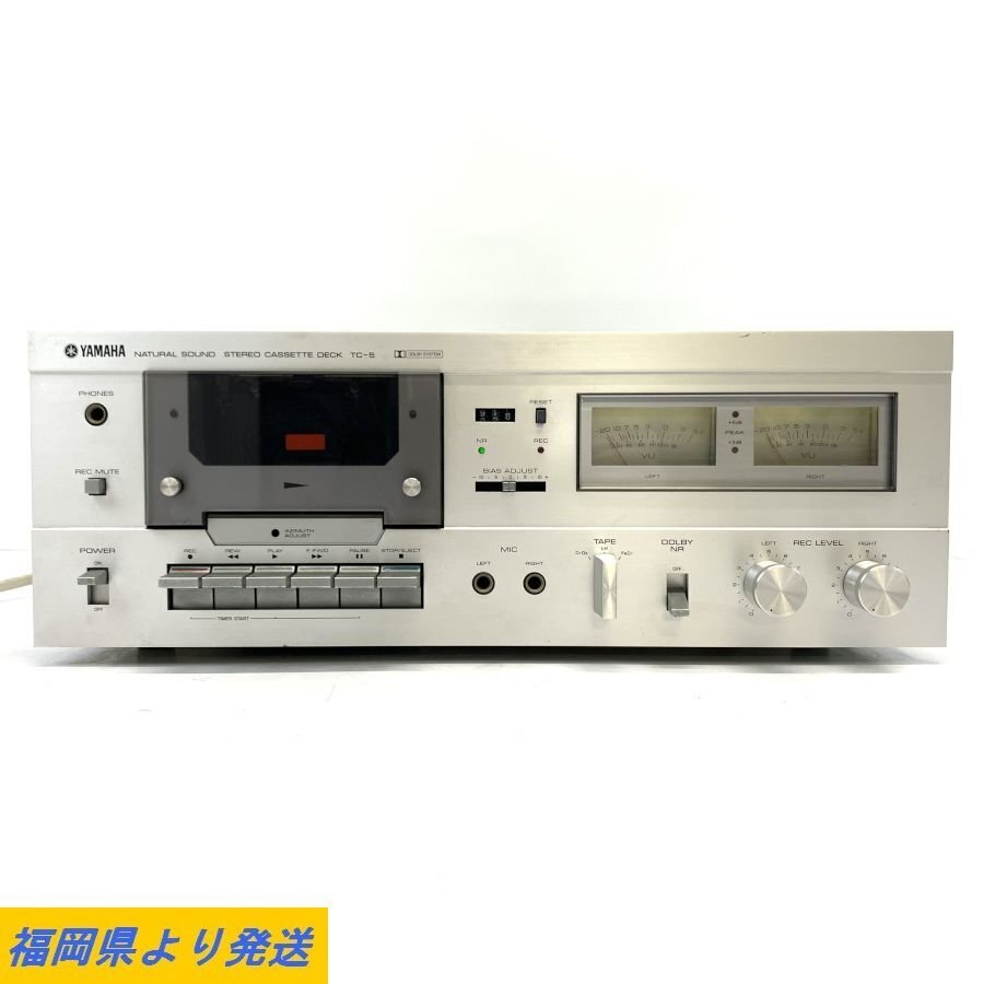 YAMAHA TC-5 ヤマハ カセットデッキ 再生OK 出力OK 動作/状態説明あり◆現状品【福岡】_画像1