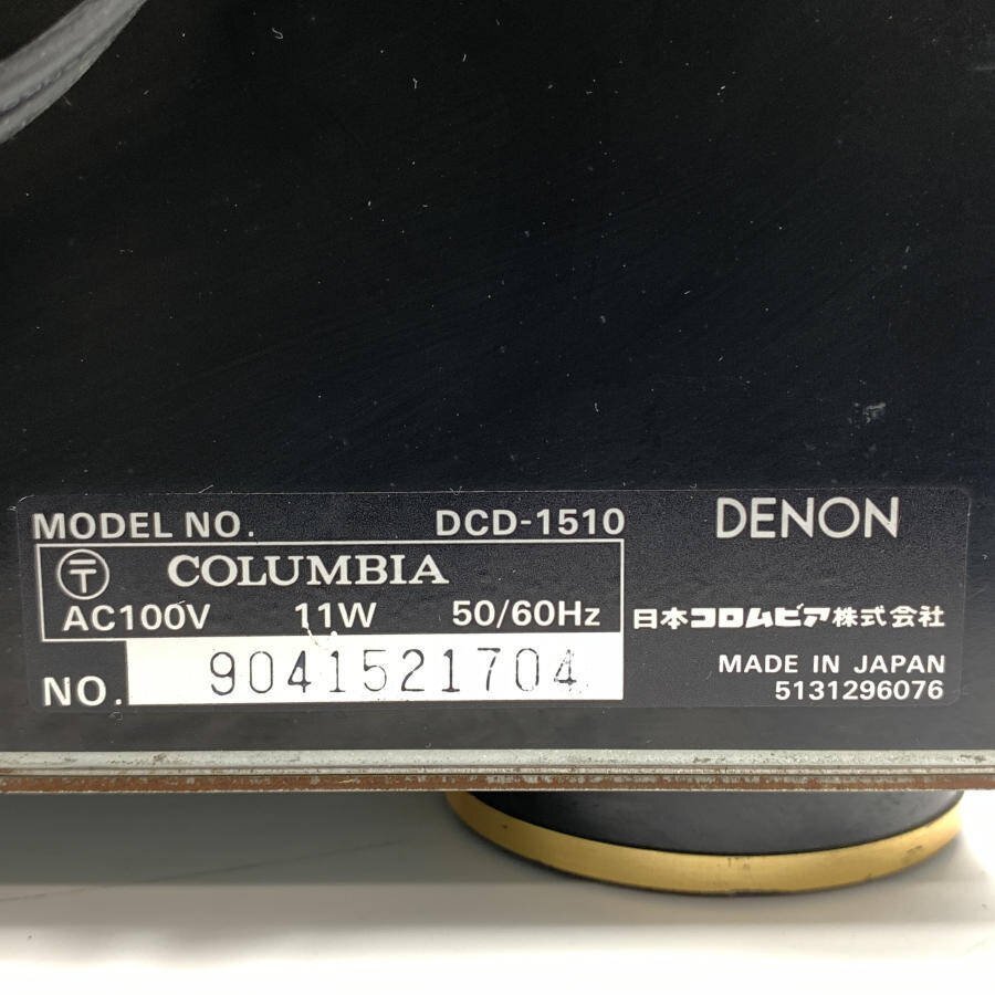 DENON デノン DCD-1510 CDプレーヤー◆現状品の画像8