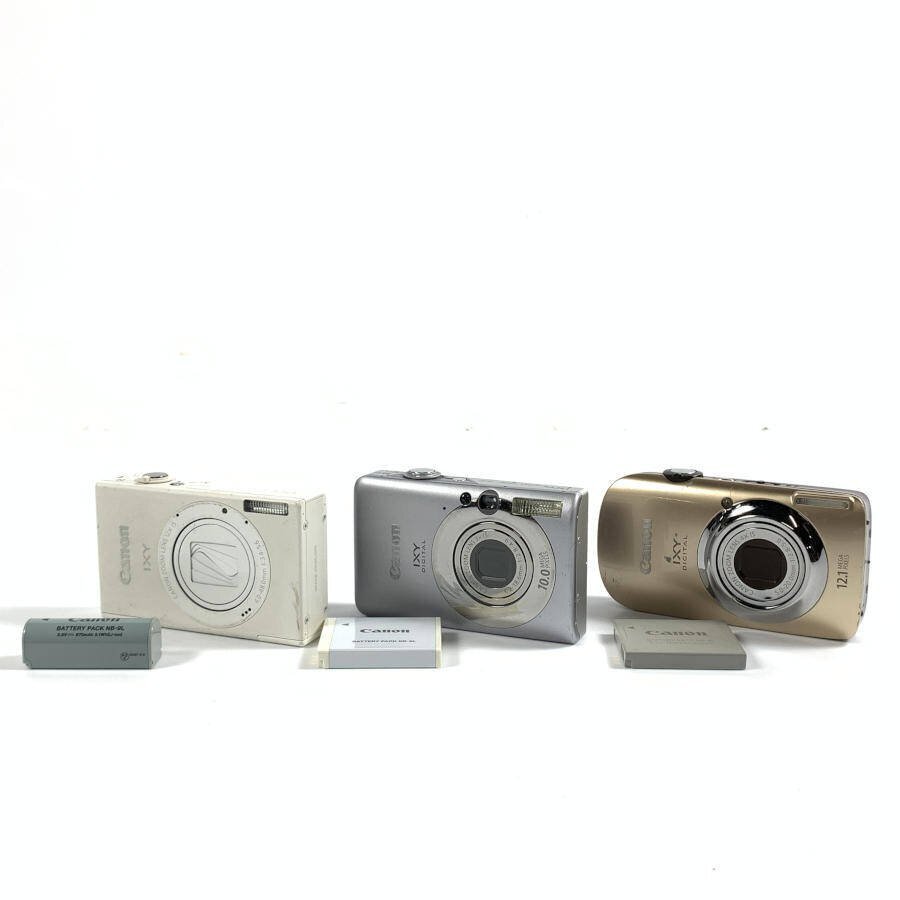 Canonキヤノン IXY 510IS / 1 / 110IS コンパクトデジタルカメラ まとめ3台セット バッテリー×3付き●現状品の画像1