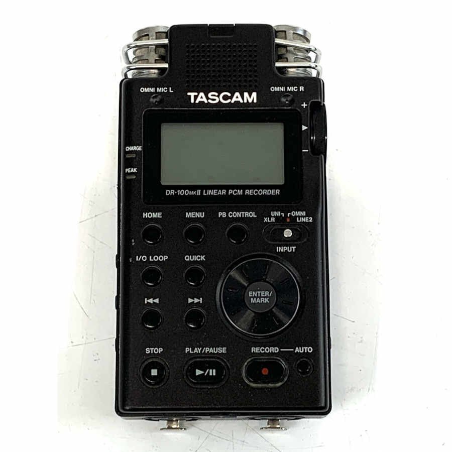 TASCAM タスカム DR-100mkⅡ LINEAR PCM RECORDER レコーダー ※動作/状態説明あり ＊現状品【TB】【福岡】の画像2