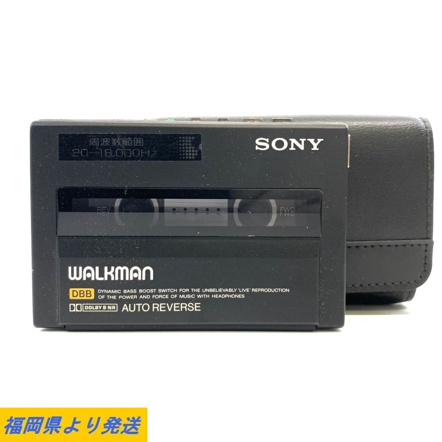 SONY WALKMAN WM-150 ソニー ポータブルカセットプレーヤー ウォークマン ベルトホルダ付 ※充電池なし 状態説明あり◆ジャンク品【福岡】_画像1