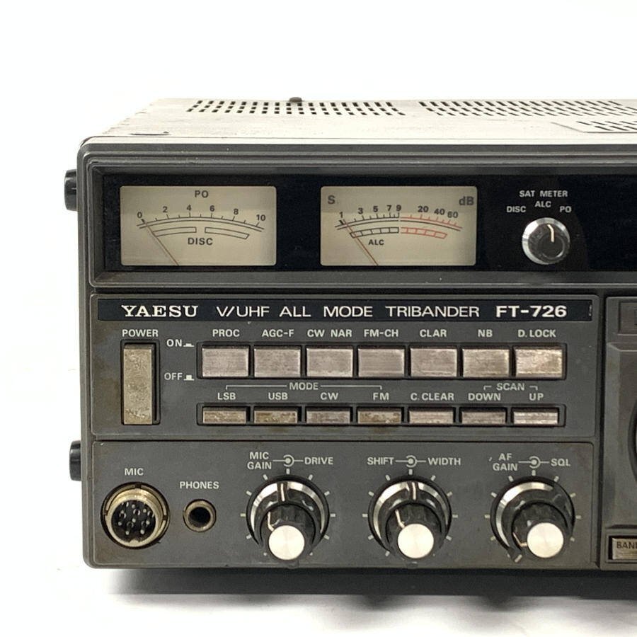 YAESU ヤエス FT-726 V/UHF ALL MODE トライバンダー 50MHz◇現状品の画像2